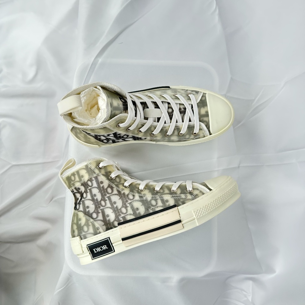 DIOR MEN B23 Sneakers Black and White - Picture 2 of 5